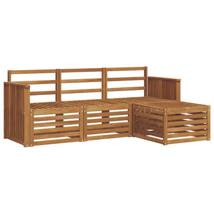Utomhussoffset 4 pcs Naturfärg