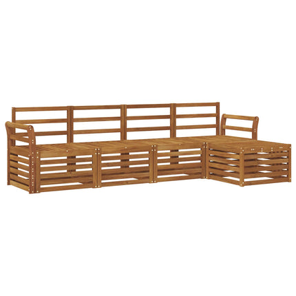 Utomhussoffset 5 pcs Naturfärg