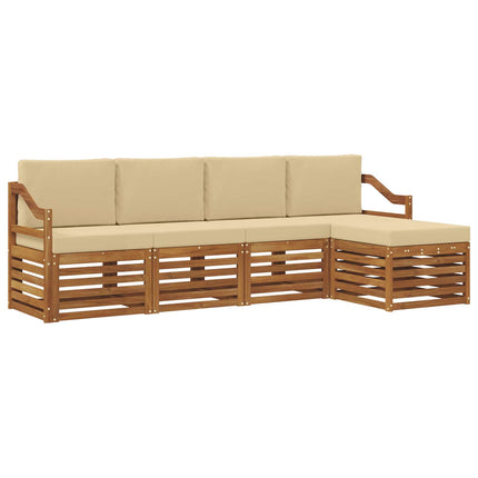 Utomhussoffset 5 st Naturlig och Beige