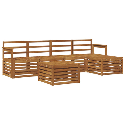 Utomhussoffset 6 pcs Naturfärg