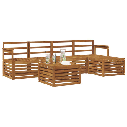 Utomhussoffset 6 pcs Naturfärg