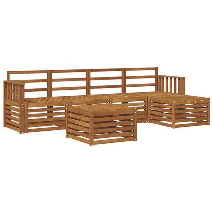 Utomhussoffset 6 pcs Naturfärg
