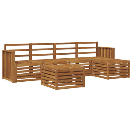 Utomhussoffset 6 pcs Naturfärg