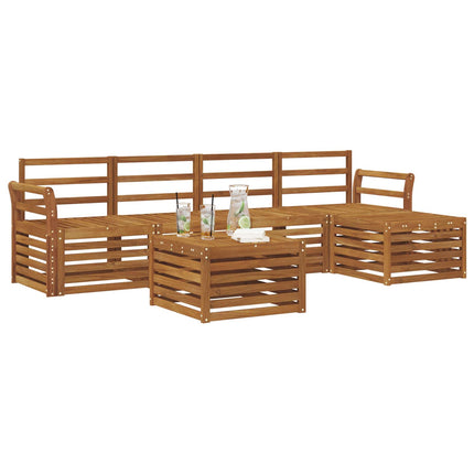 Utomhussoffset 6 pcs Naturfärg