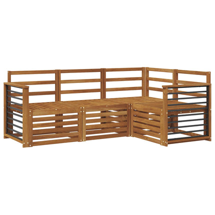 Utomhussoffset 4 st Naturfärg Polyester