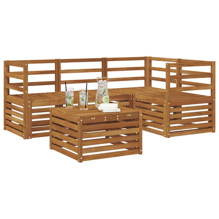 Utomhussoffset 5 pcs Naturfärg