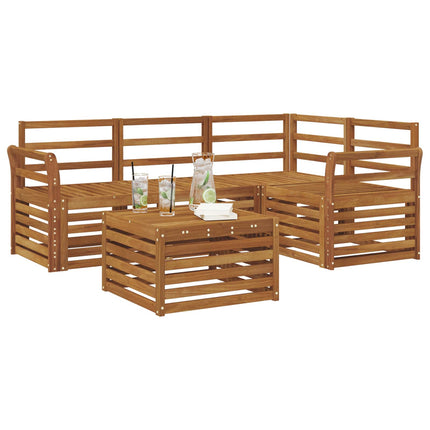 Utomhussoffset 5 pcs Naturfärg