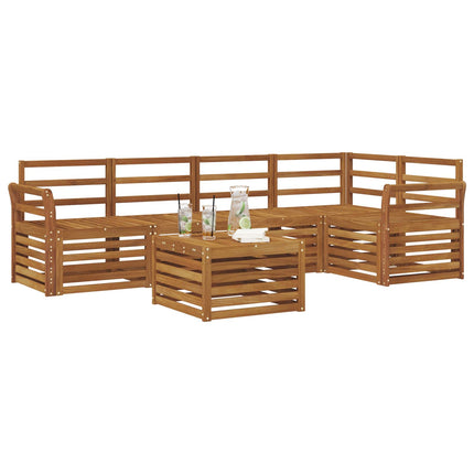 Utomhussoffset 6 st Naturfärg Polyester