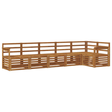 Utomhussoffset 6 st Naturfärg Polyester