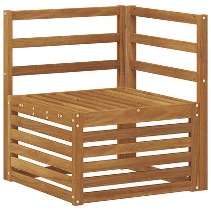 Sektionsoffgrupp 6 pcs Naturfärg Massivt Akaciaträ