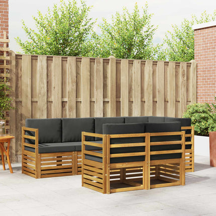 Sektionsoffgrupp med kudde 7 pcs Naturlig och Antracit