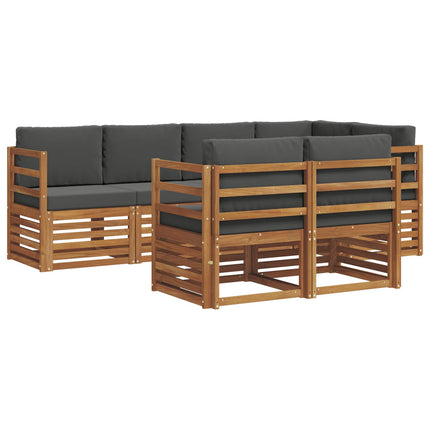 Sektionsoffgrupp med kudde 7 pcs Naturlig och Antracit