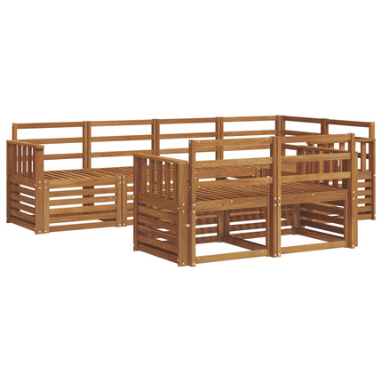 Utomhussoffset 7 st Naturfärg Polyester