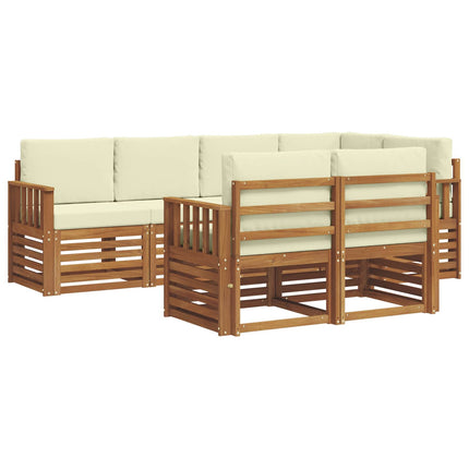Sektionsoffgrupp med kudde 7 pcs Naturlig och Grädde