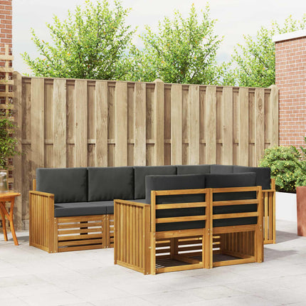 Sektionsoffgrupp med kudde 7 pcs Naturlig och Antracit