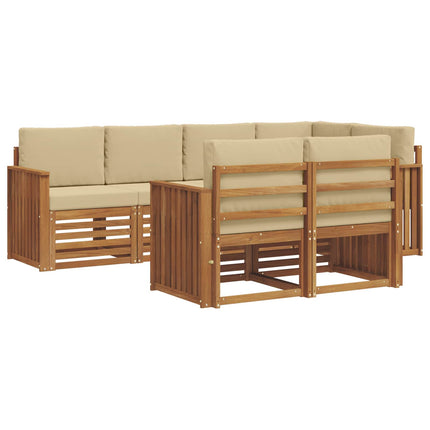 Sektionsoffgrupp med kudde 7 pcs Naturlig och Beige