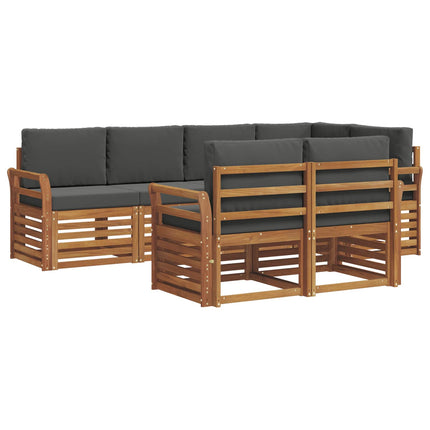 Sektionsoffgrupp med kudde 7 pcs Naturlig och Antracit