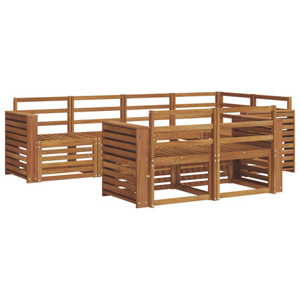Utomhussoffset 7 st Naturfärg Polyester
