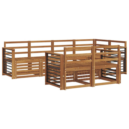 Utomhussoffset 7 st Naturfärg Polyester