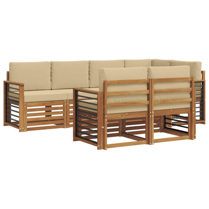 Sektionsoffgrupp med kudde 7 pcs Naturlig och Beige