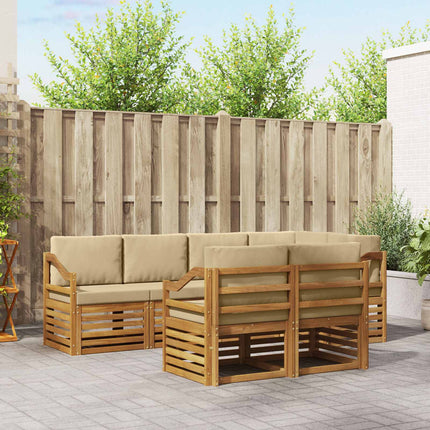 Sektionsoffgrupp med kudde 7 pcs Naturlig och Beige