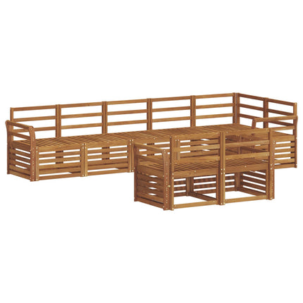 Utomhussoffset 8 st Naturfärg Polyester