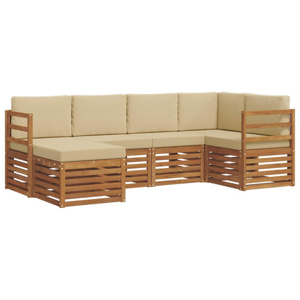 Sektionsoffgrupp med kudde 6 pcs Naturlig och Beige