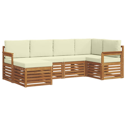 Sektionsoffgrupp med kudde 6 pcs Naturlig och Grädde