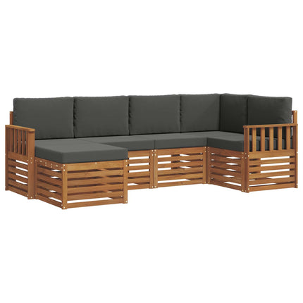 Sektionsoffgrupp med kudde 6 pcs Naturlig och Antracit