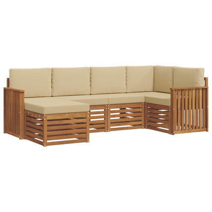 Sektionsoffgrupp med kudde 6 pcs Naturlig och Beige