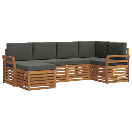 Sektionsoffgrupp med kudde 6 pcs Naturlig och Antracit