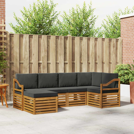 Sektionsoffgrupp med kudde 6 pcs Naturlig och Antracit