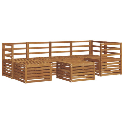 Utomhussoffset 7 st Naturfärg Polyester