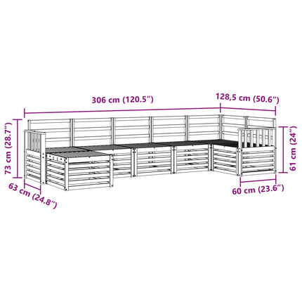 Sektionsoffgrupp 7 pcs Naturfärg