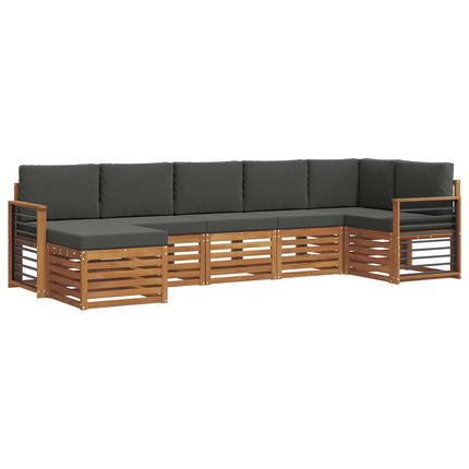 Sektionsoffgrupp med kudde 7 pcs Naturlig och Antracit