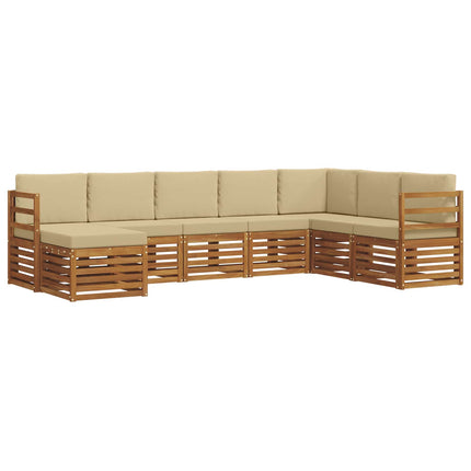 Utomhussoffset 8 st Naturlig och Beige