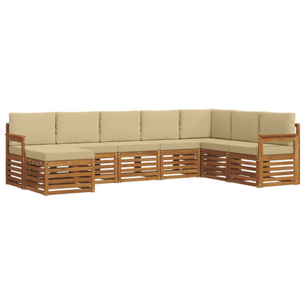 Utomhussoffset 8 st Naturlig och Beige
