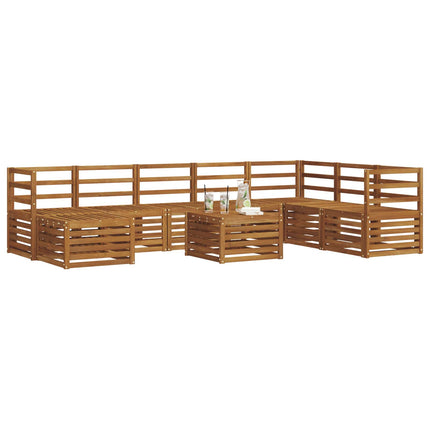 Utomhussoffset 9 st Naturfärg