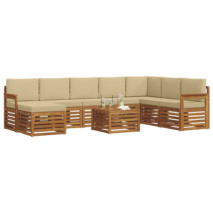Utomhussoffset 9 st Naturlig och Beige