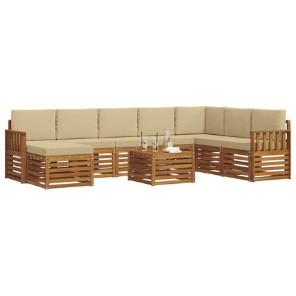 Utomhussoffset 9 st Naturlig och Beige