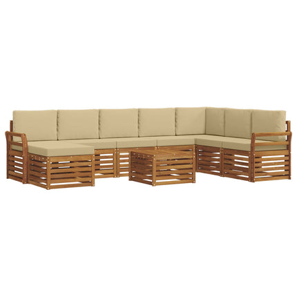 Utomhussoffset 9 st Naturlig och Beige
