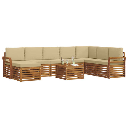 Utomhussoffset 9 st Naturlig och Beige