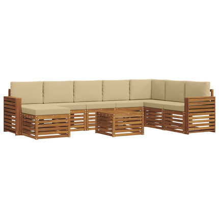 Utomhussoffset 9 st Naturlig och Beige