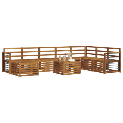 Utomhussoffset 9 st Naturfärg
