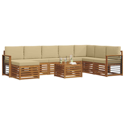 Utomhussoffset 9 st Naturlig och Beige