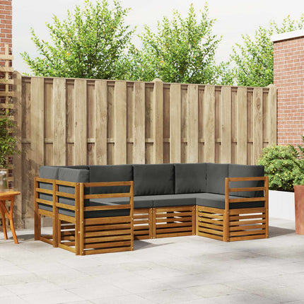 Sektionsoffgrupp med kudde 6 pcs Naturlig och Antracit
