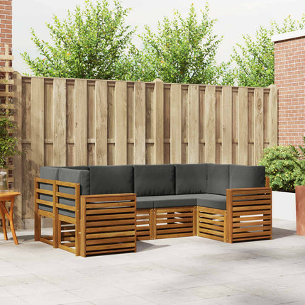 Sektionsoffgrupp med kudde 6 pcs Naturlig och Antracit