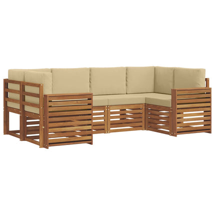 Sektionsoffgrupp med kudde 6 pcs Naturlig och Beige