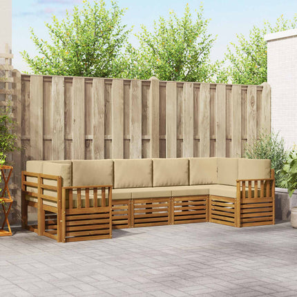 Sektionsoffgrupp med kudde 7 pcs Naturlig och Beige