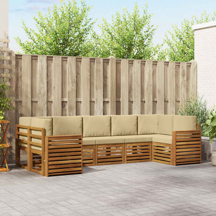 Sektionsoffgrupp med kudde 7 pcs Naturlig och Beige